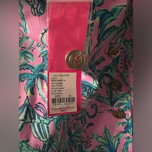 NWT Lilly Pulitzer Sally Skort - Out of Office - 14 - Picture 4 of 4